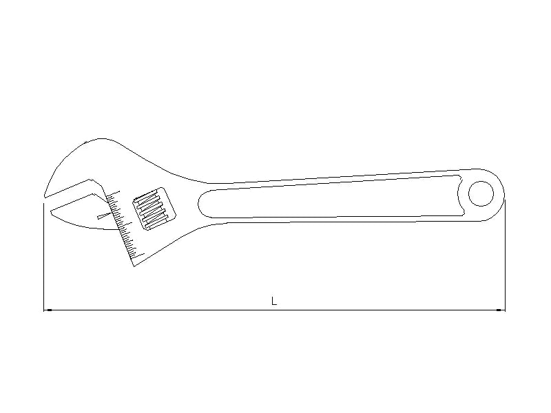 Adjustable Wrench, 6"