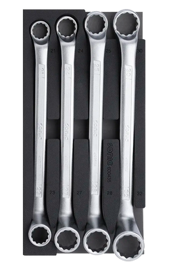 75 Degree Offset Ring Wrench Set, 4pcs. S SFS
