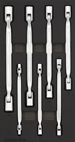 Hinged Socket Wrench Set, 7pcs. S SFS