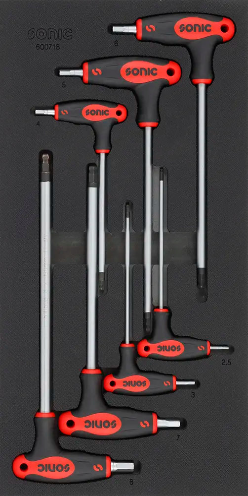 Hex Ball Grip Key Set, 7pcs. S SFS