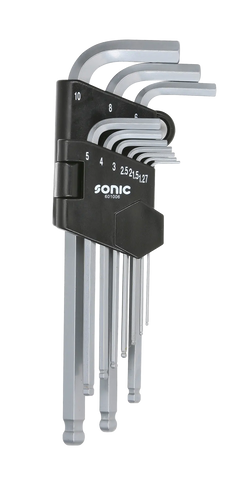 Hex Ball Key Set, Long, 10pcs.