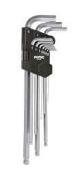Hex Ball Key Set, Extra Long, 10pcs.