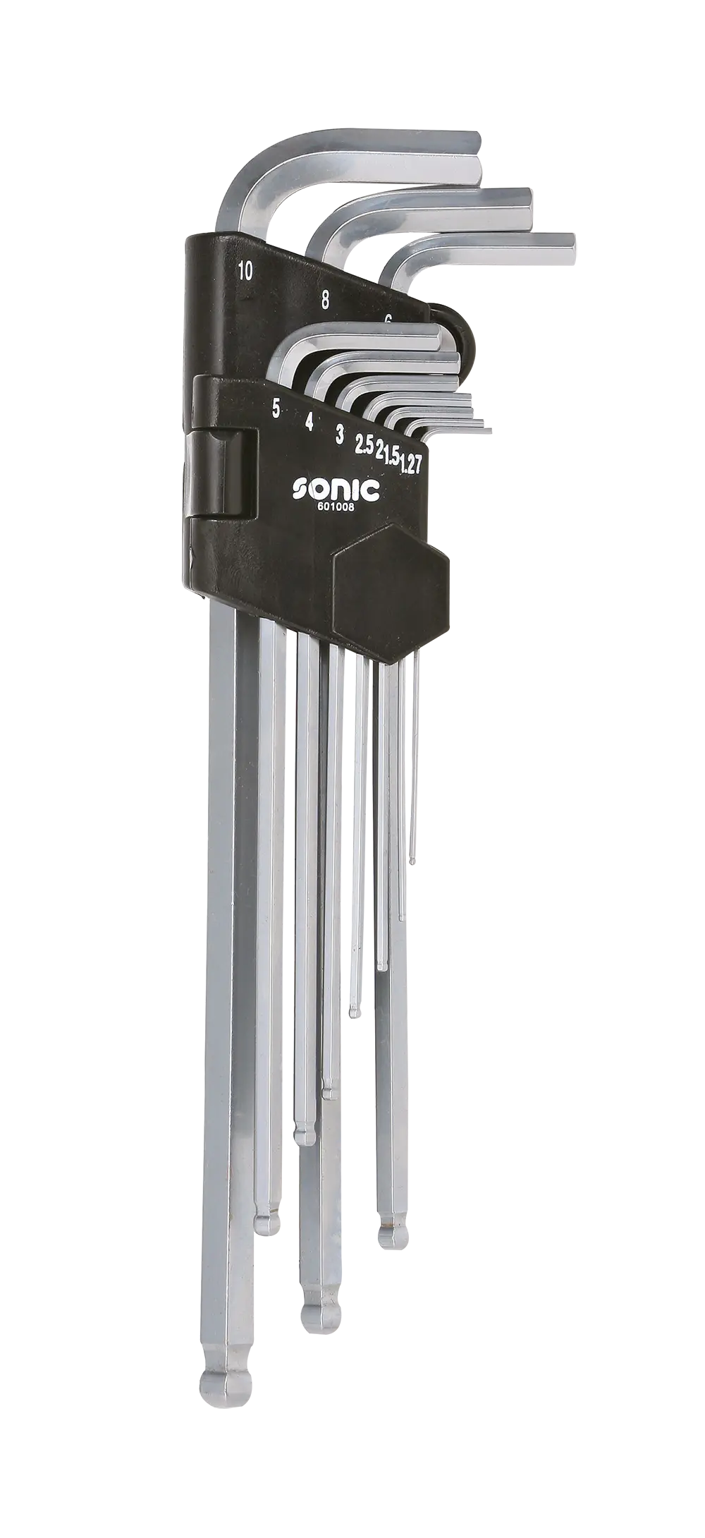 Hex Ball Key Set, Extra Long, 10pcs.