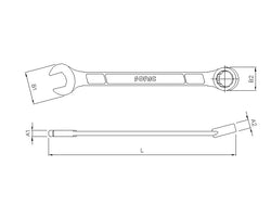 SAE Combination Wrench Set in Pouch, 12pcs.
