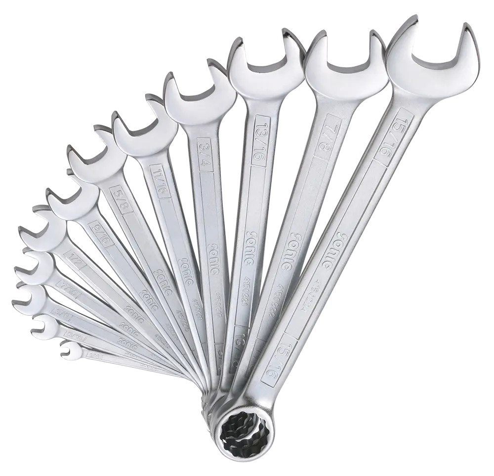 SAE Combination Wrench Set in Pouch, 12pcs.