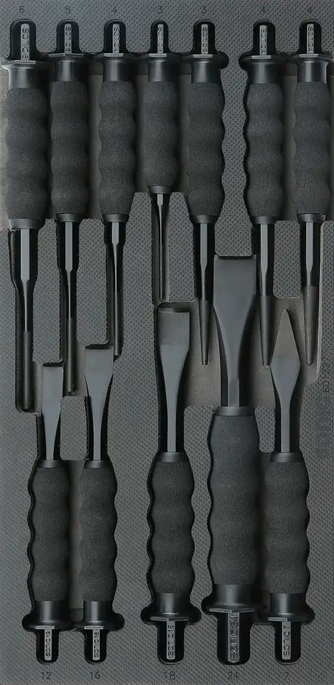 Gripped Chisel and Punch Set, 12pcs. S SFS