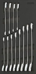 Reversible Ratcheting Wrench Set, 12pt., 12pcs. S SFS