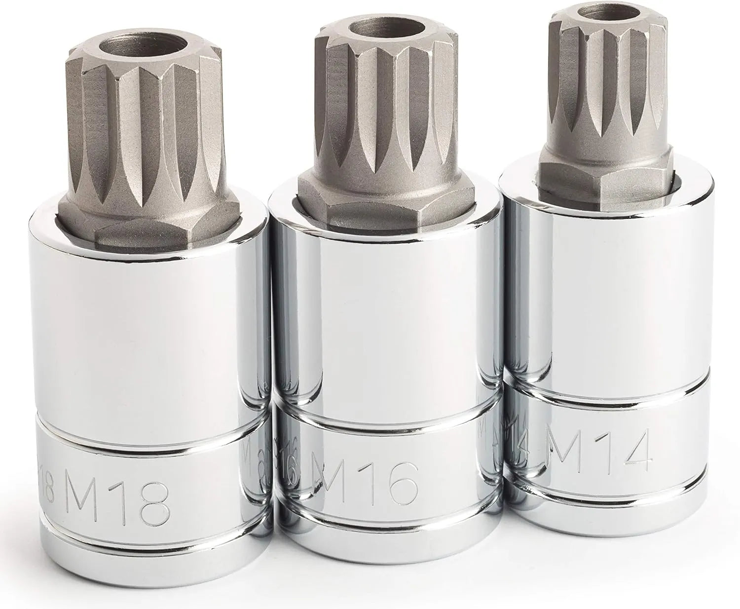 Titan 16083 3-Piece 1/2 in. Drive Tamper-Res XZN Bit Socket Set