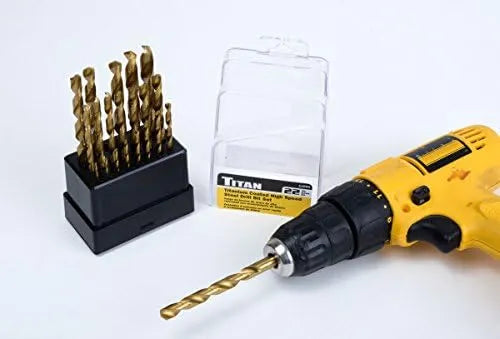 Titan 11006 22-Piece Titanium Drill Bit Set