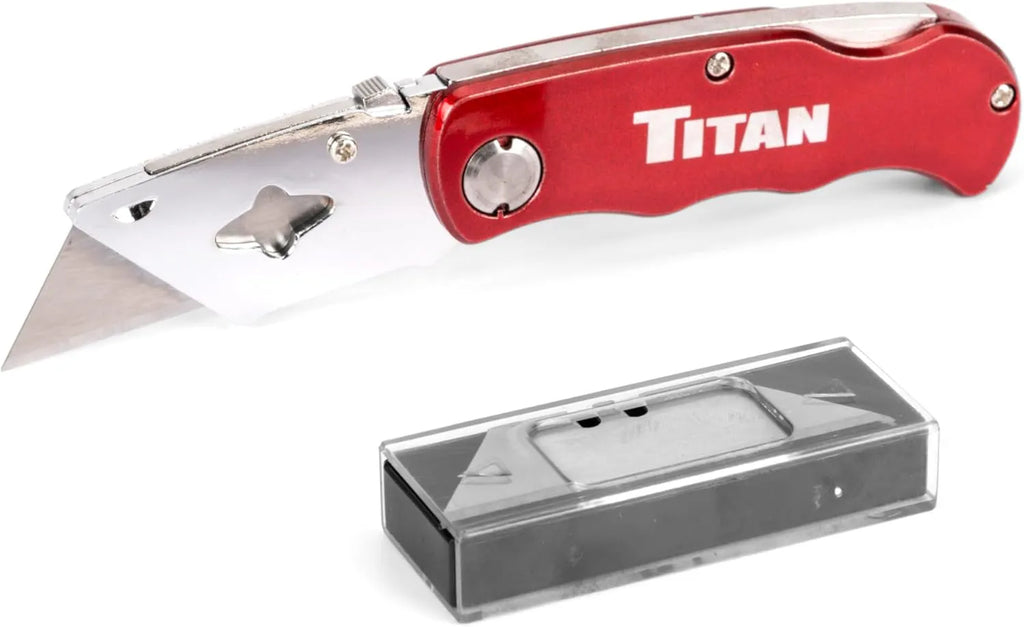 Titan 11015 Red Folding Utility Knife