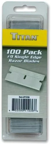 Titan 11036 100-Piece #9 Single-Edge Razor Blades