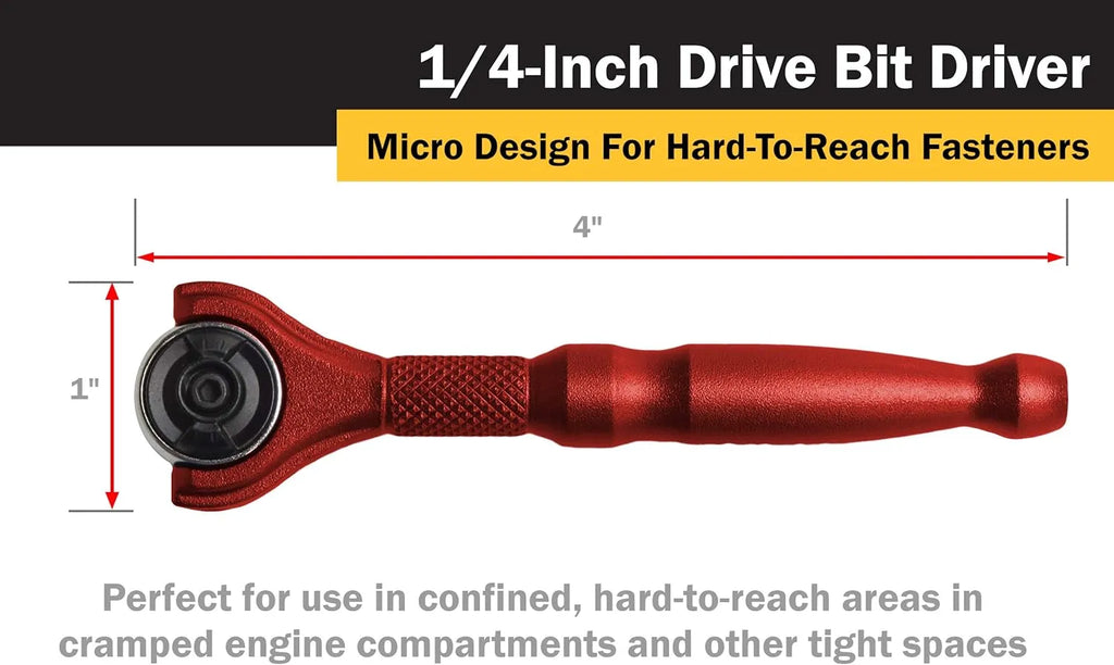 Titan 11317 1/4 in. Swivel Micro Bit Driver