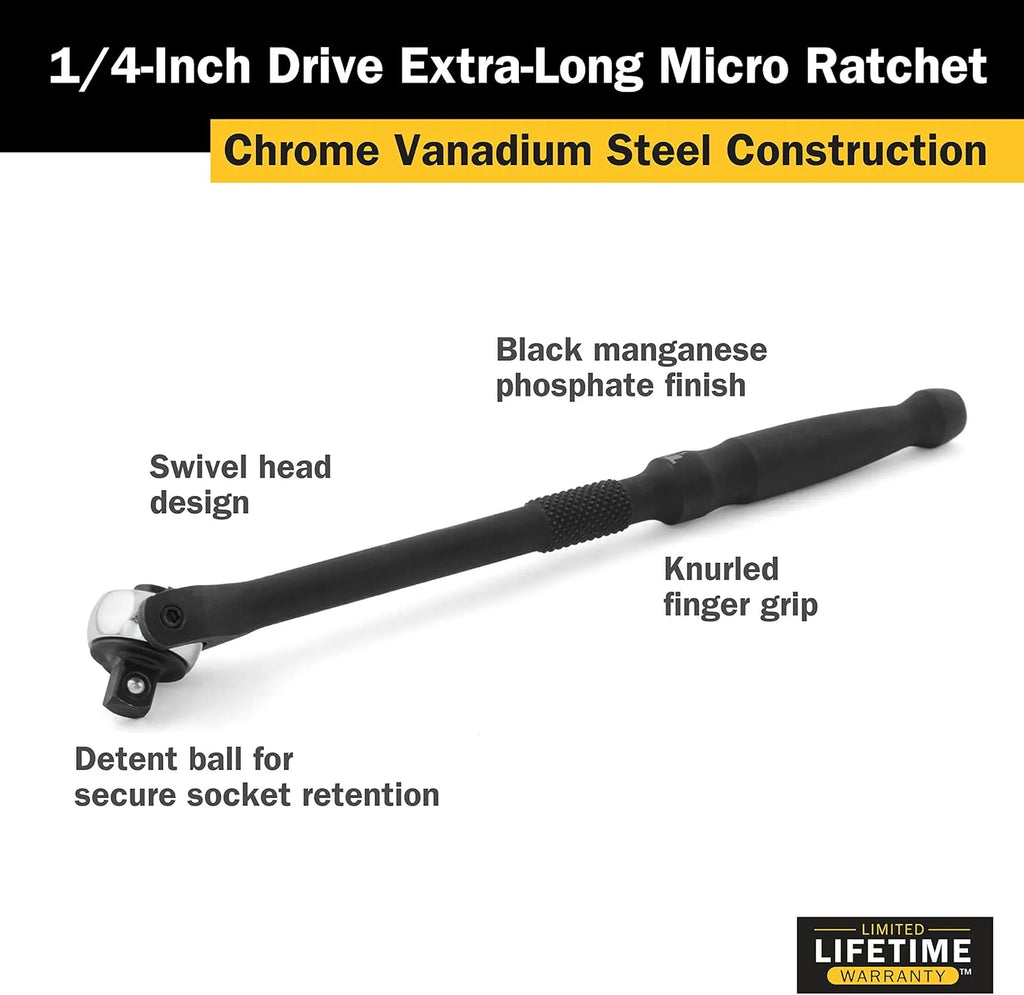 Titan 11328 Extended Swivel Micro Ratchet