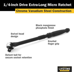 Titan 11328 Extended Swivel Micro Ratchet