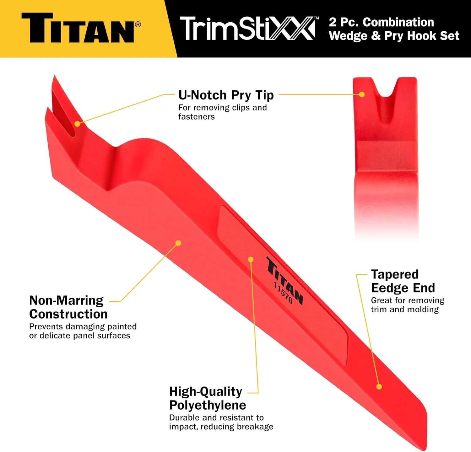 Titan 11568 Wedge & Pry Hook Set