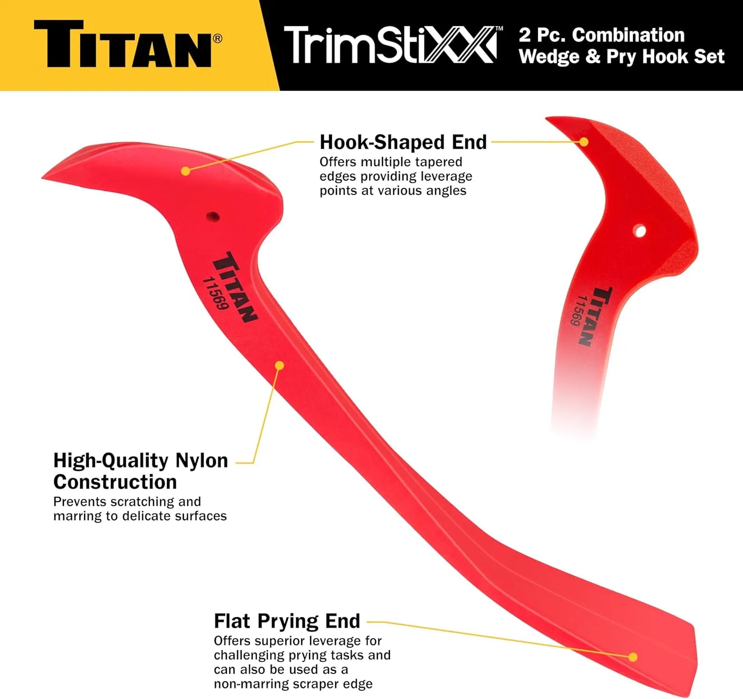 Titan 11568 Wedge & Pry Hook Set