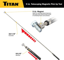 Titan 11192 5 lb. Telescoping Magnetic Pickup