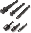 Titan 12001 6-Piece Stubby & Wobble Socket Adapter Set