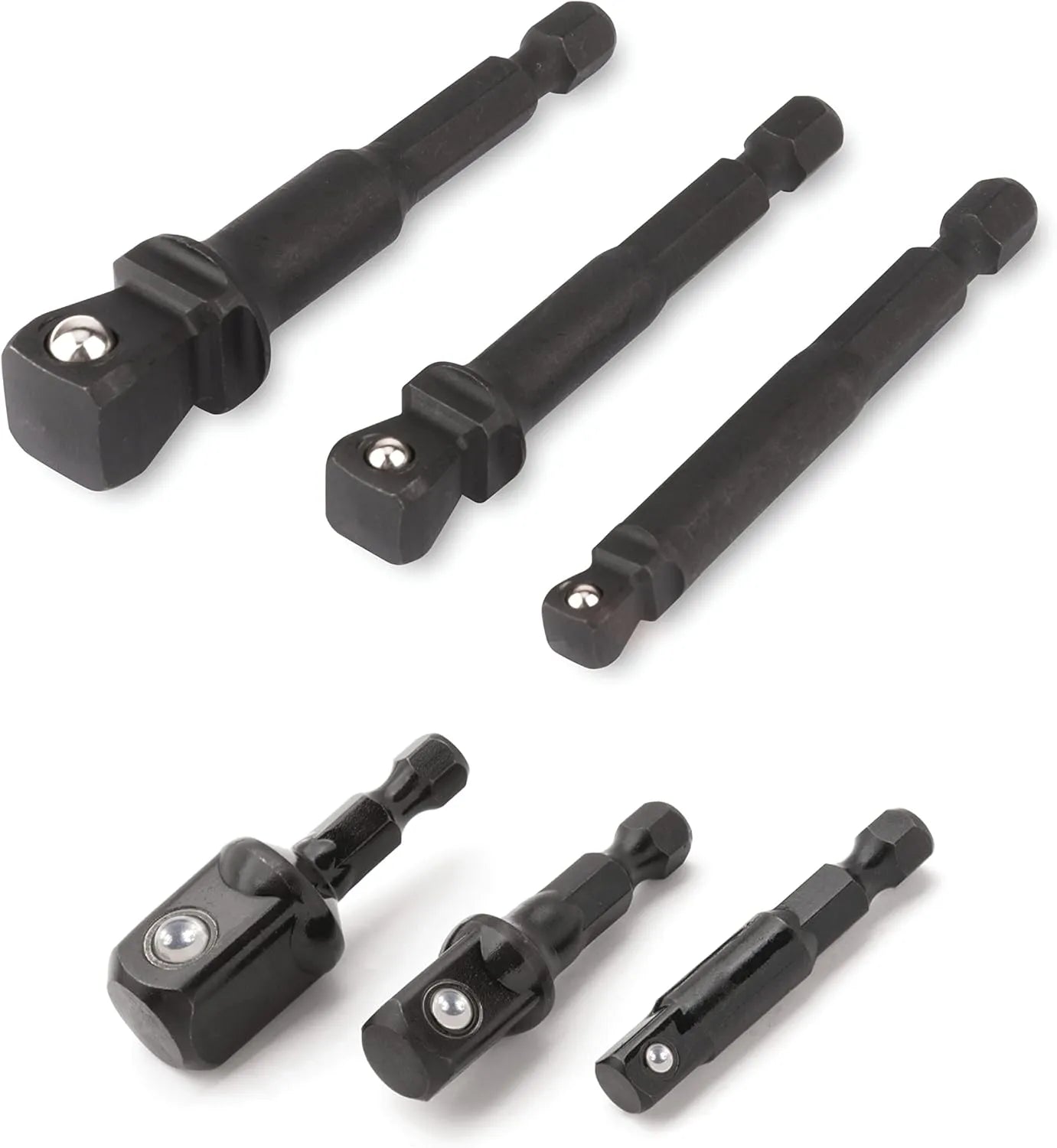 Titan 12001 6-Piece Stubby & Wobble Socket Adapter Set