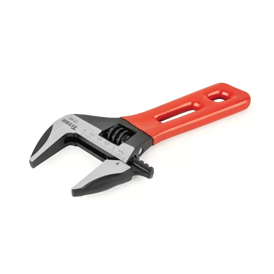Titan 12140 Stubby Adjustable Wrench 1-7/16 in. Jaw Capacity