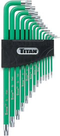 Titan 12715 13-Piece Tamper-Res Star Long Key Set