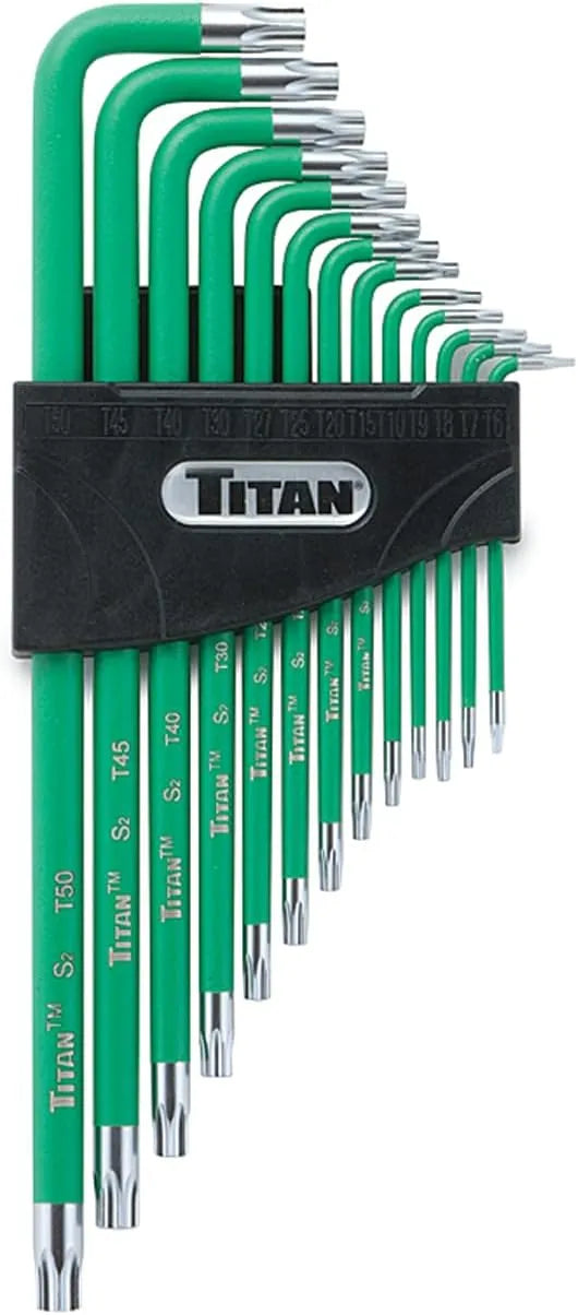 Titan 12715 13-Piece Tamper-Res Star Long Key Set