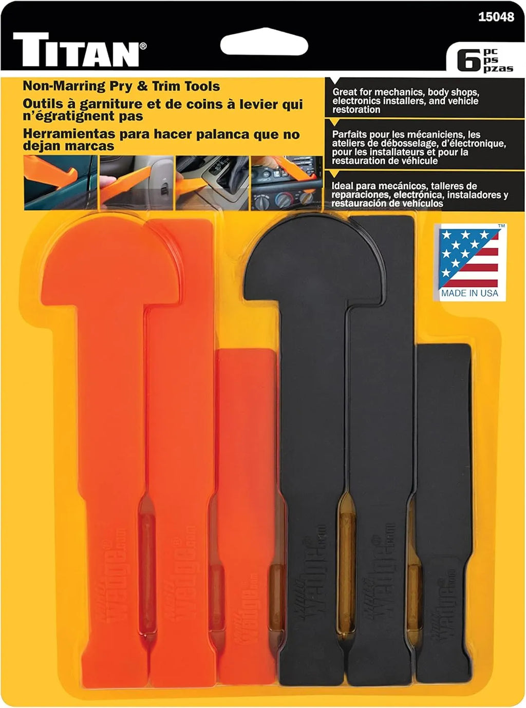 Titan 15048 6-Piece Multi Wedge Pry Tool Set