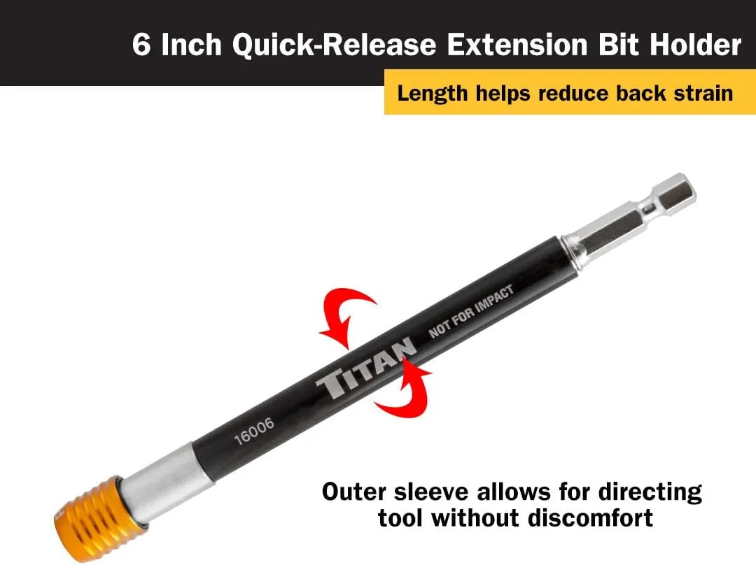 Titan 16006 6 in. Quick-Release Bit Holder