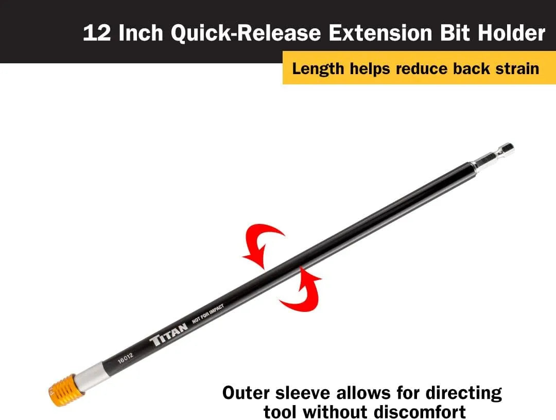 Titan 16012 12 in. Quick-Release Bit Holder