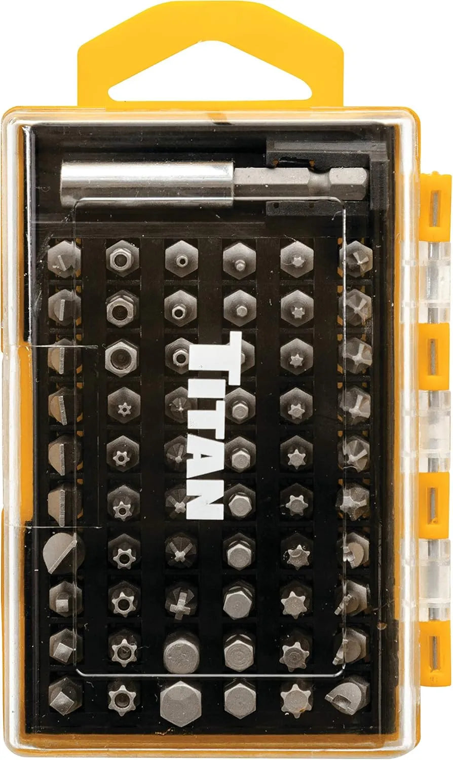 Titan 16061 61-Piece SAE & Metric Security Bit Set