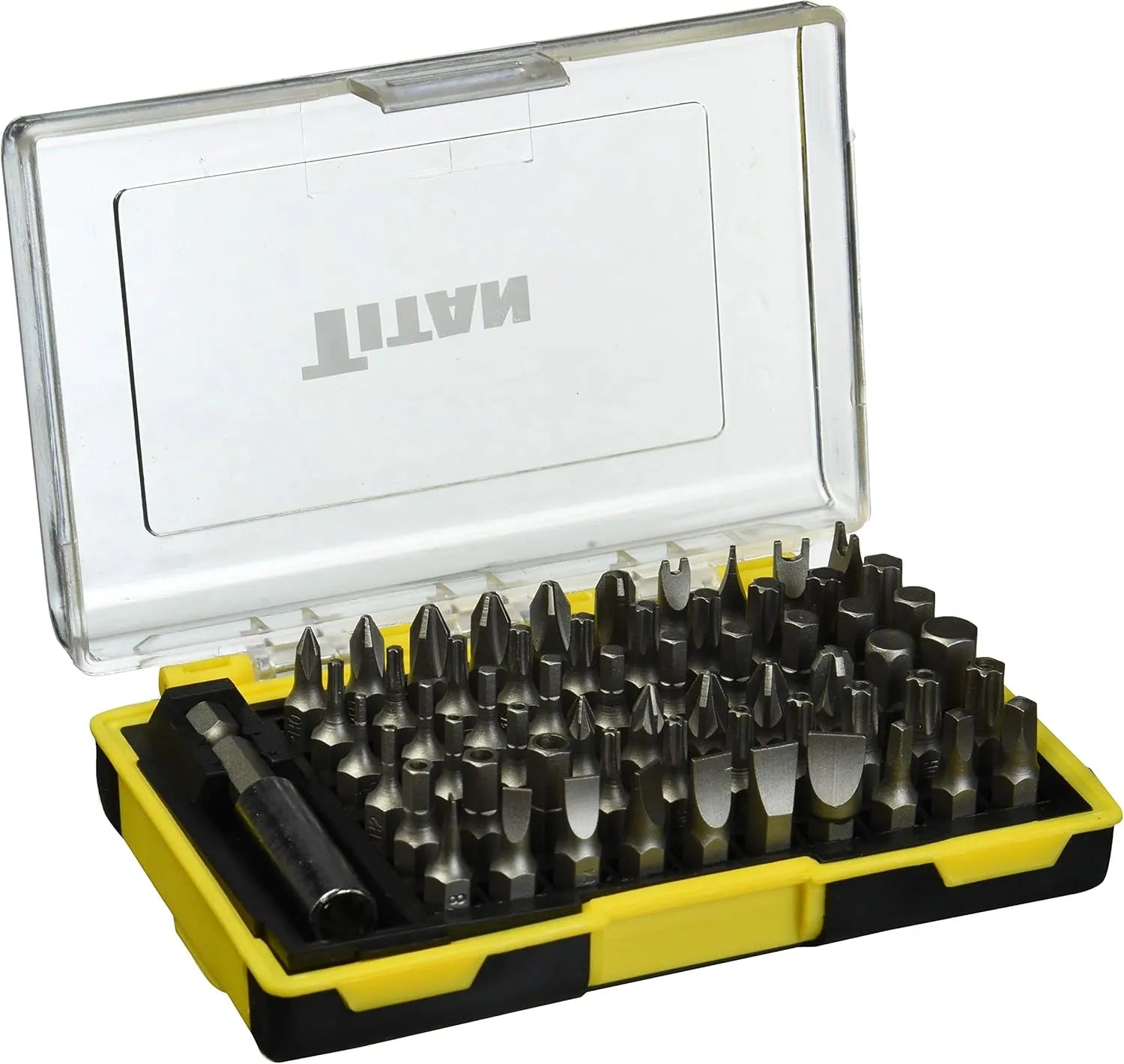 Titan 16061 61-Piece SAE & Metric Security Bit Set