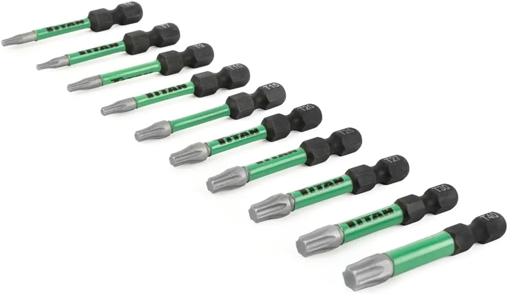 Titan 16076 10-Piece Impact Star Bit Set