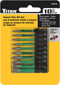 Titan 16076 10-Piece Impact Star Bit Set