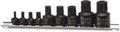 Titan 16138 9-Piece Stubby XZN Triple Square Impact Bit Socket Set