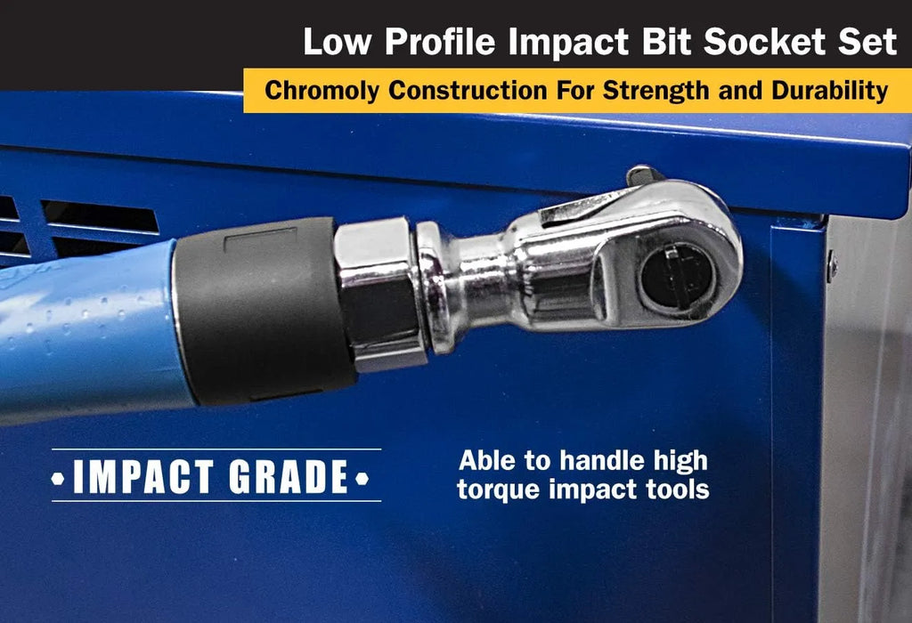 Titan 16138 9-Piece Stubby XZN Triple Square Impact Bit Socket Set