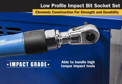 Titan 16138 9-Piece Stubby XZN Triple Square Impact Bit Socket Set