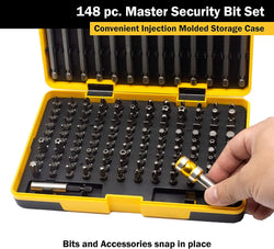 Titan 16148 148-Piece SAE & Metric Security Bit Set