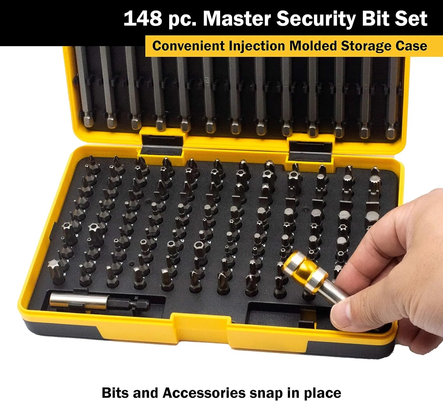 Titan 16148 148-Piece SAE & Metric Security Bit Set