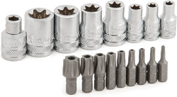 Titan 16160 17-Piece External Star Socket & Bit Set