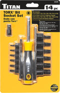 Titan 16190 14-Piece Torx Bit Socket Set