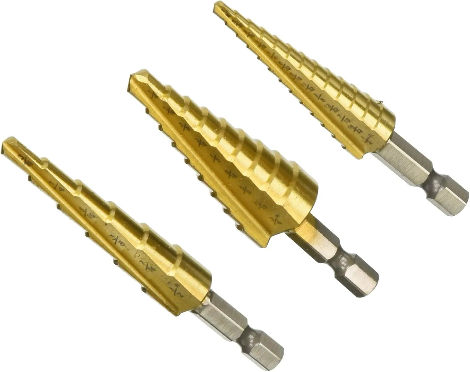 Titan 16503 3-Piece SAE Step Drill Bit Set
