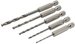 Titan 16505 5-Piece SAE Hex Shank Drill Bit Set