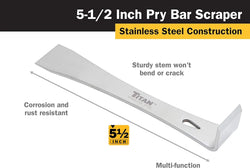 Titan 11505 5-1/2 in. Mini Pry Bar & Scraper