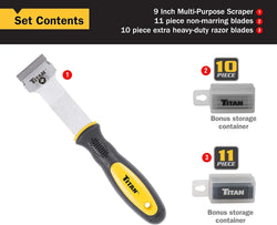 Titan 17008 22-Piece Razor Scraper Set
