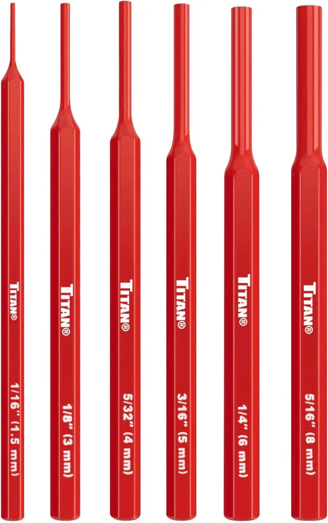Titan 17073 6-Piece Pin Punch Set