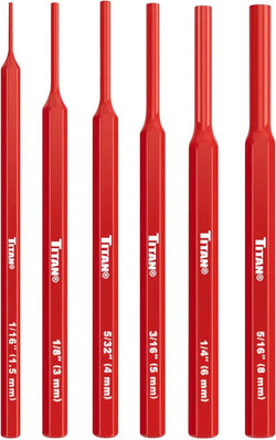 Titan 17073 6-Piece Pin Punch Set