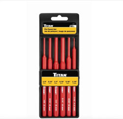 Titan 17073 6-Piece Pin Punch Set