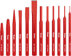 Titan 17080 12-Piece Chisel & Punch Set