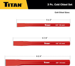 Titan 17081 3-Piece Chisel Set