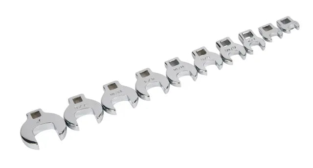Titan 17295 10-Piece 3/8-Inch Drive Metric Crowfoot Wrench Set